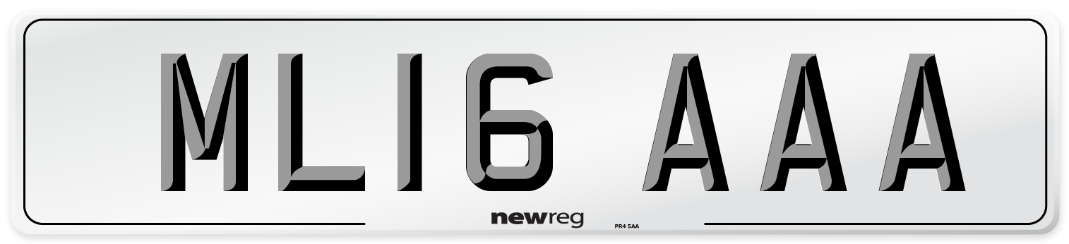 ML16 AAA Number Plate from New Reg